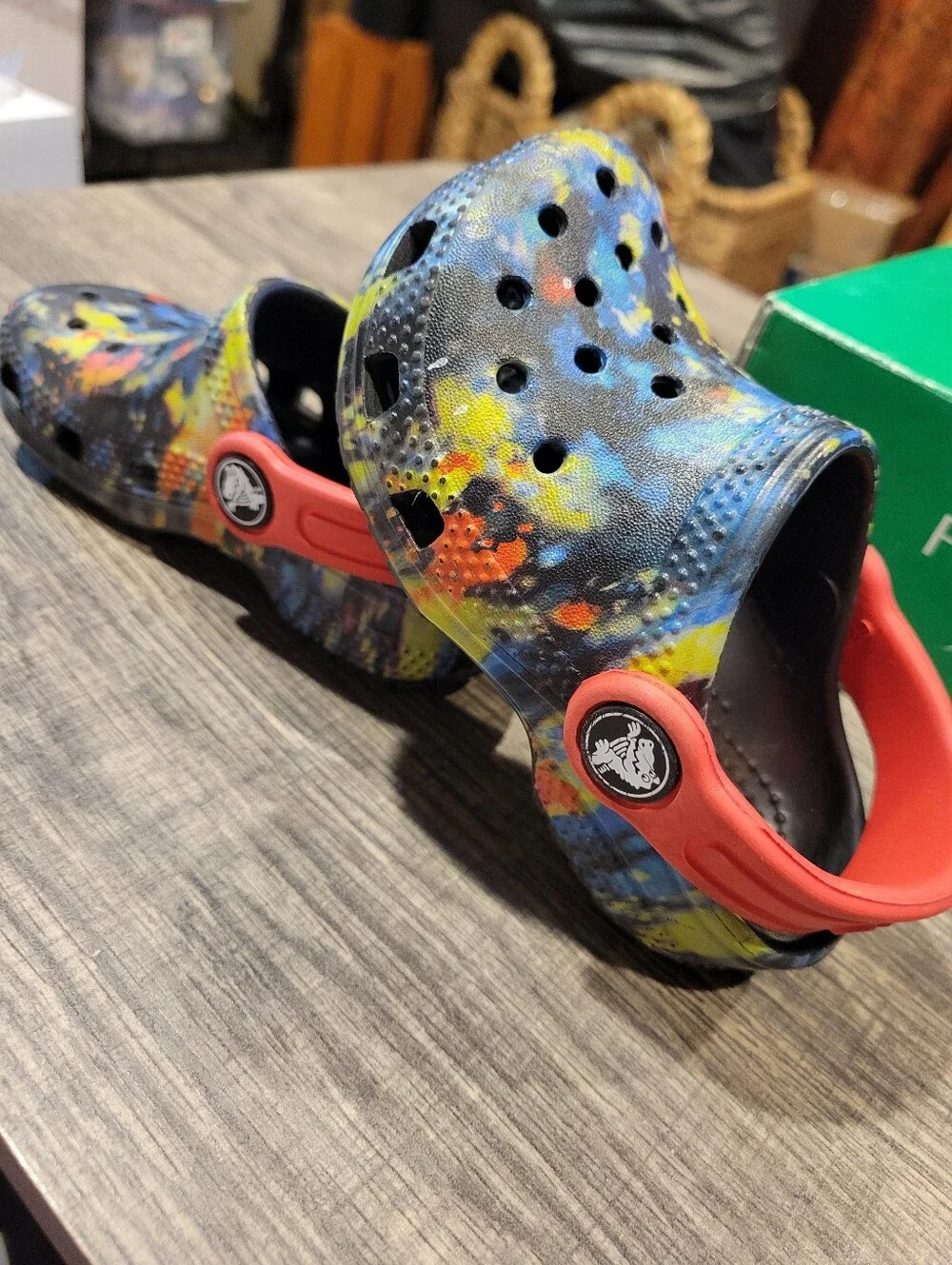 Crocs For Baby/ Toddler ,sz.6,Never Used! NWOT Cosmic Tie- Dye